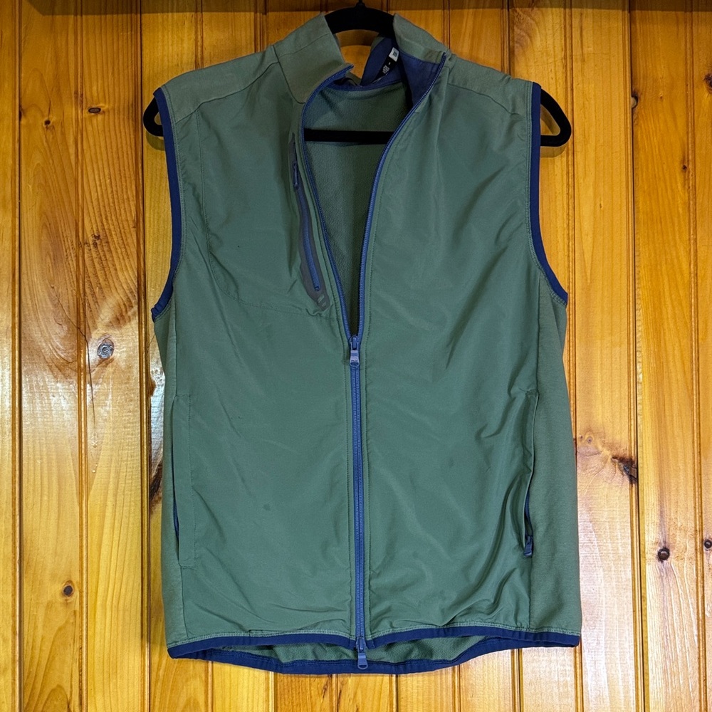 RLX Ralph Lauren Green Vest with Blue Trim
